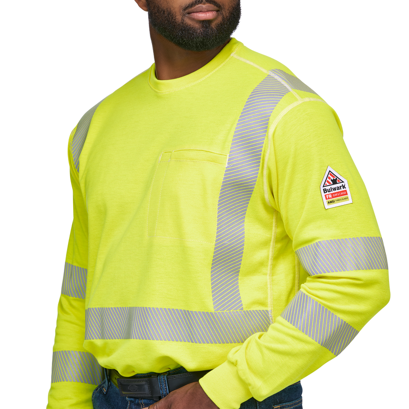 Hi-Visibility Lightweight Long Sleeve T-Shirt with Insect Shield image number 7