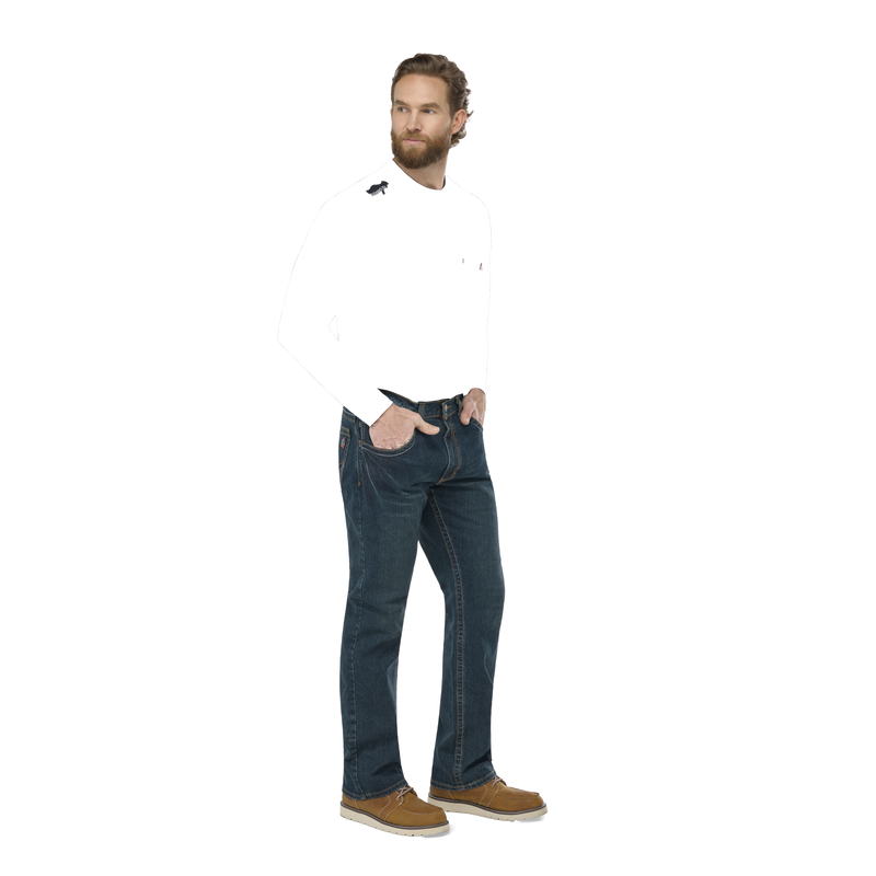 Men's Relaxed Fit Bootcut Jean with Stretch image number 6