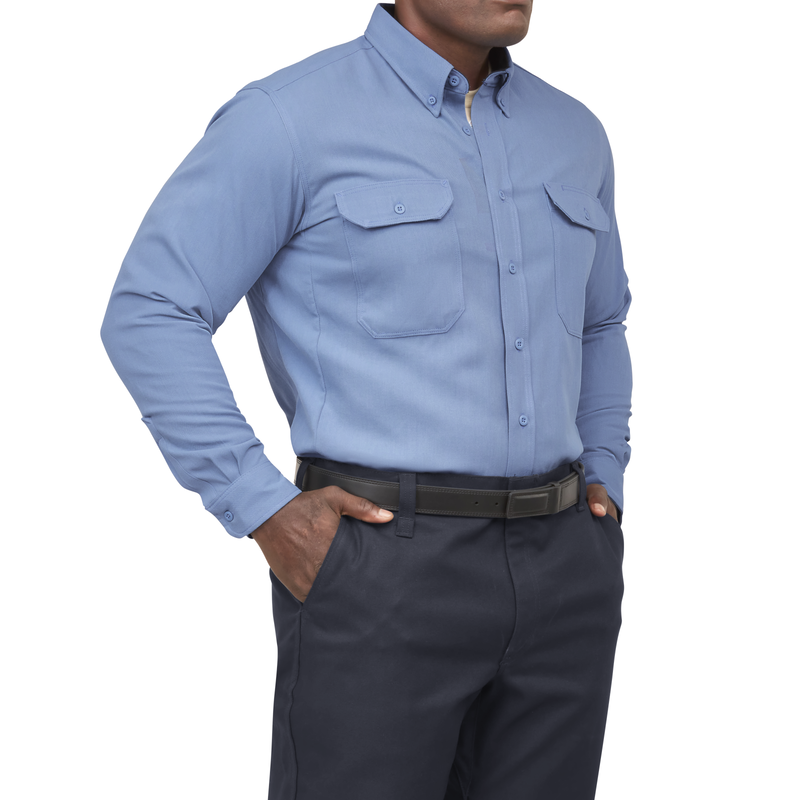 Men's iQ Series&reg; Comfort Woven Long Sleeve Lightweight Shirt image number 3