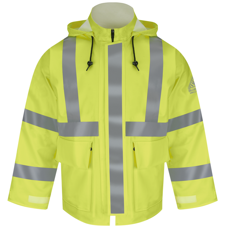 Men's FR Hi-Visibility Rain Jacket with Hood image number 0