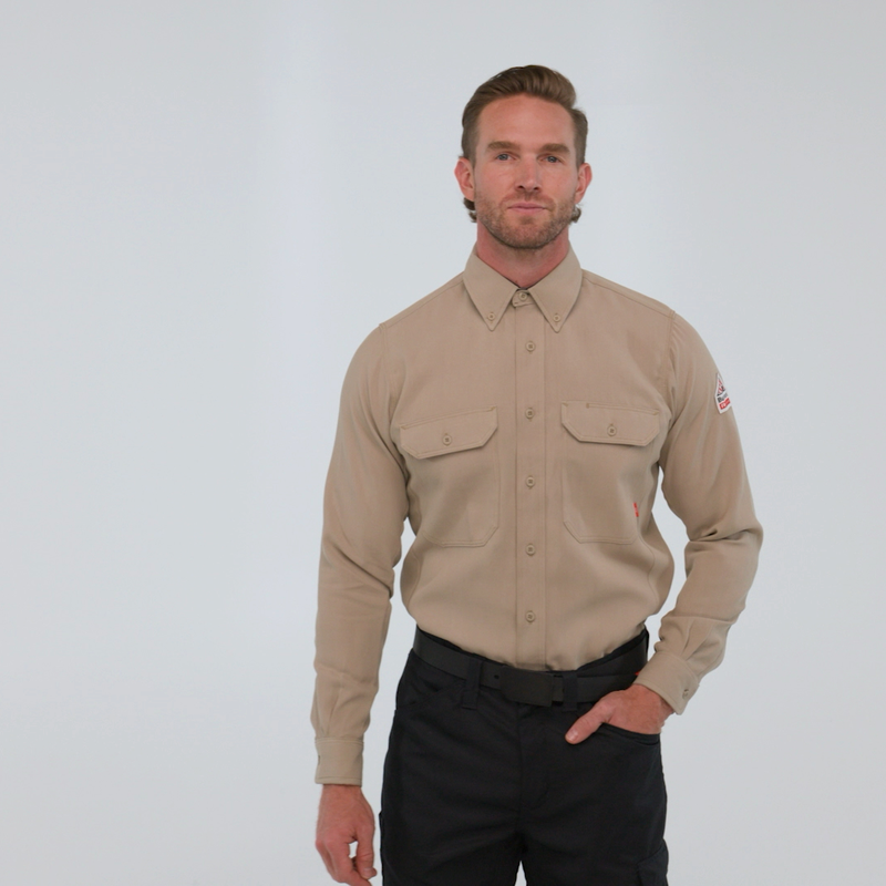 Men's iQ Series&reg; Comfort Woven Long Sleeve Lightweight Shirt image number 2