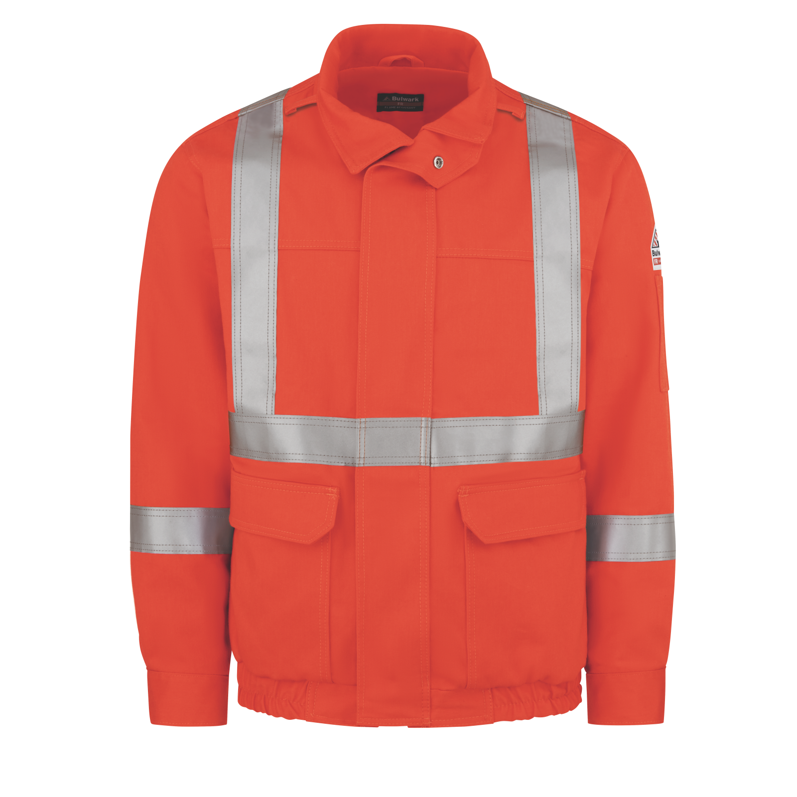 BULWARK® FR MEN’S LIGHTWEIGHT EXCEL FR® COMFORTOUCH® LINED BOMBER JACKET. JLJP