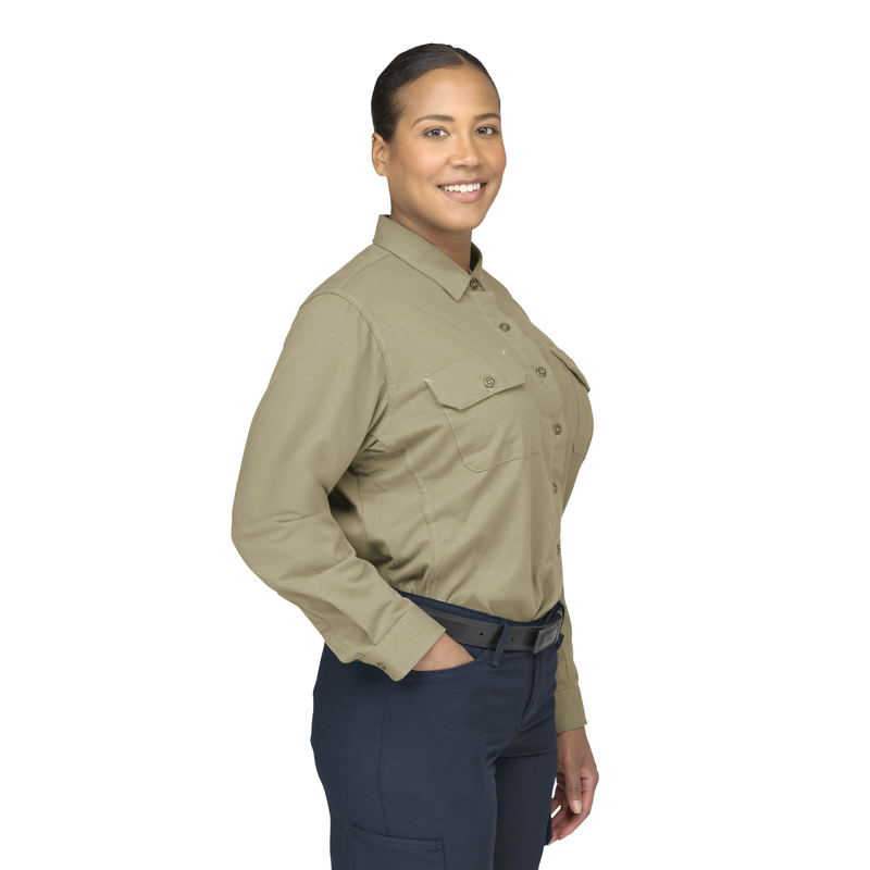 Women's Flex Knit Button Down Shirt image number 3