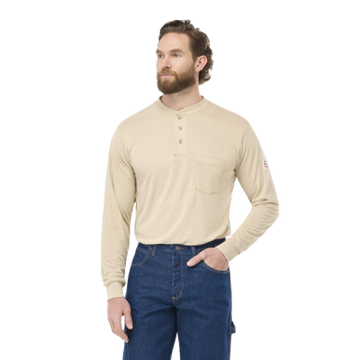 Men's Long Sleeve Lightweight Henley Shirt