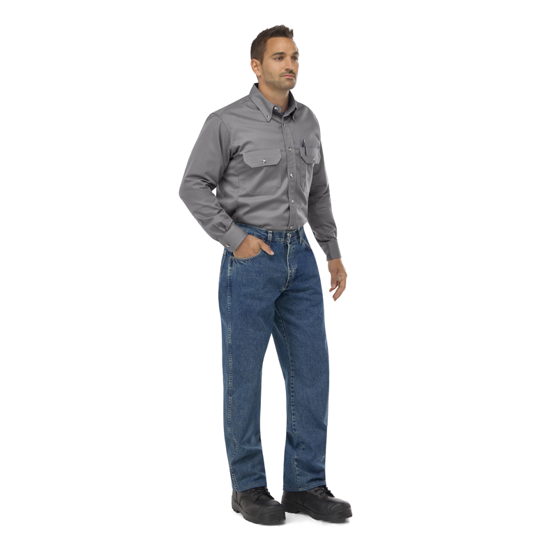 Men's Midweight FR Dress Uniform Shirt image number 4