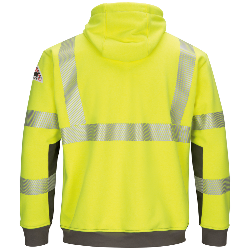 Men's Hi-Visibility Color Block Pullover Fleece Sweatshirt image number 5