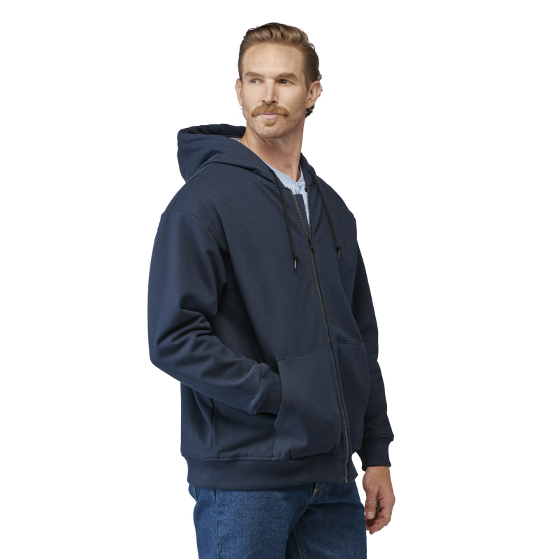 Men's Thermal Lined Zip-Front Hooded Sweatshirt image number 3