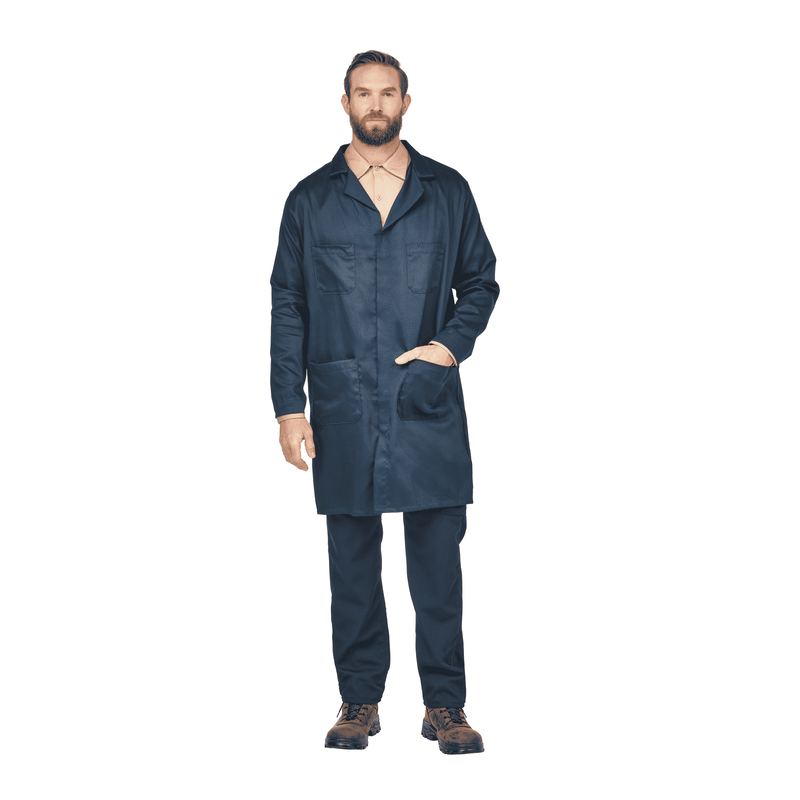 Men's Concealed Snap Front Lab Coat image number 2