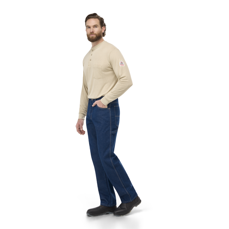 Men's Heavyweight Excel FR Denim Dungaree image number 8