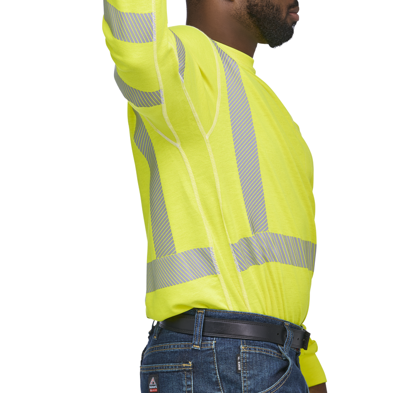 Men's Lightweight FR Hi-Visibility Long Sleeve T-Shirt image number 9