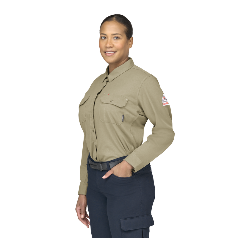 Women's Flex Knit Button Down Shirt image number 2