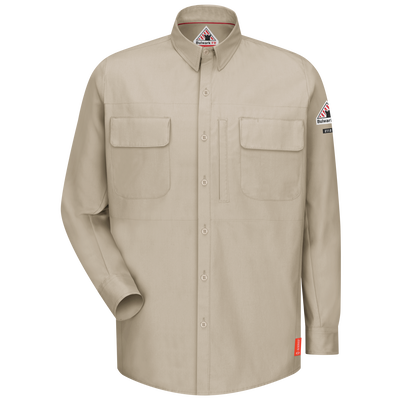 Men's iQ Series® Comfort Woven Long Sleeve Patch Pocket Shirt