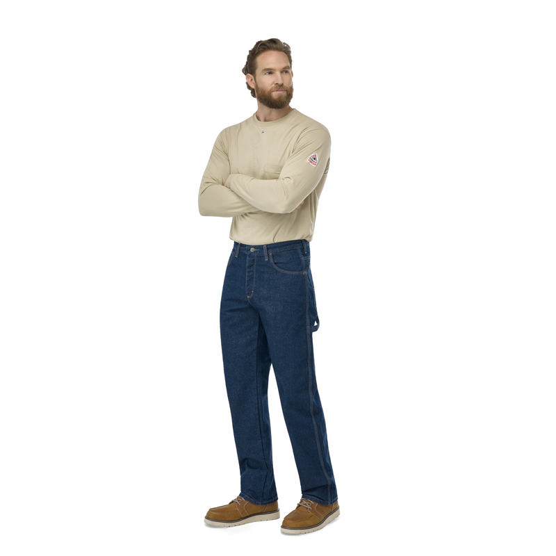 Men's Heavyweight Excel FR Denim Dungaree image number 9