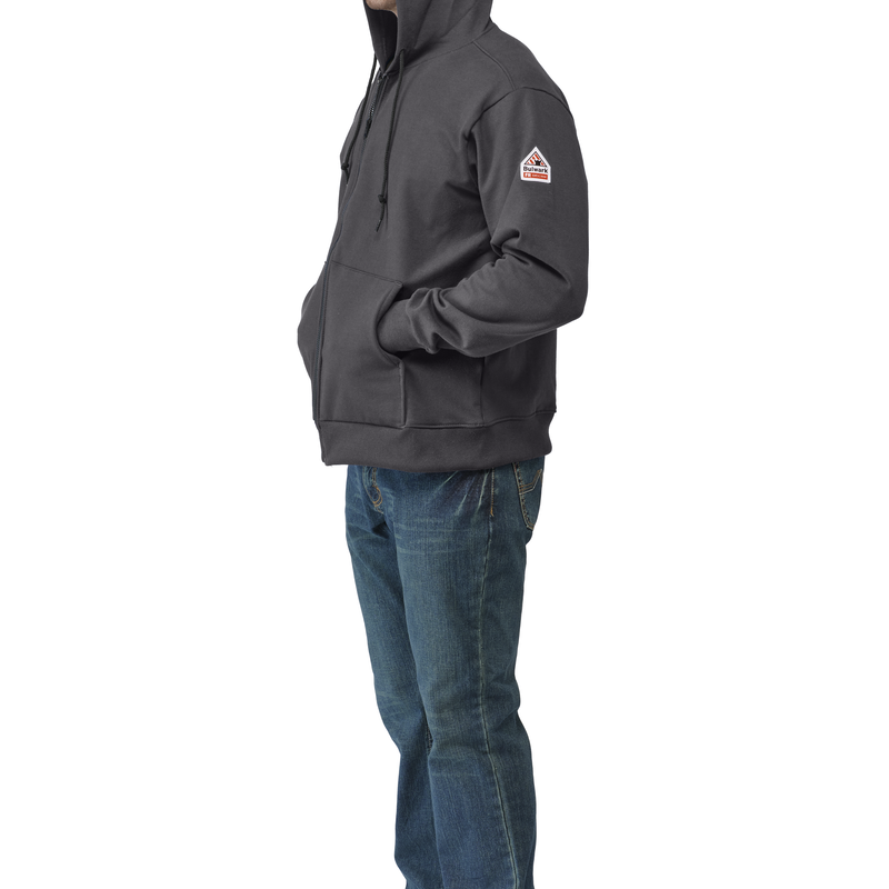 Men's Fleece FR Zip-Front Hooded Sweatshirt image number 9
