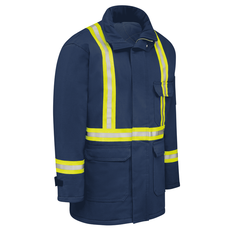 Men's Heavyweight Excel FR&reg; ComforTouch&reg; Insulated Deluxe Parka with Reflective Trim image number 2