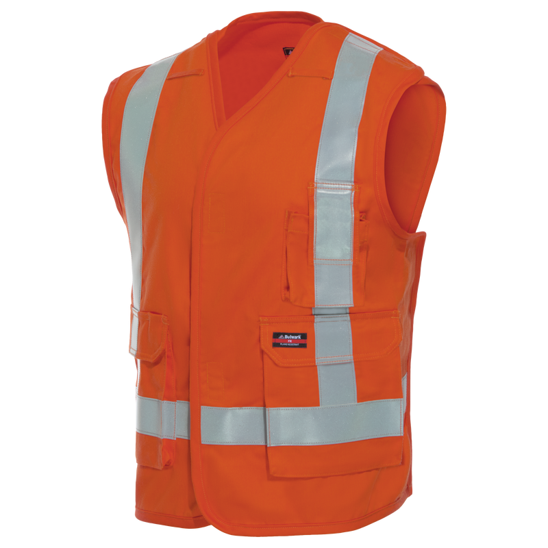 Five Point Tearaway Vest with Reflective Trim image number 3