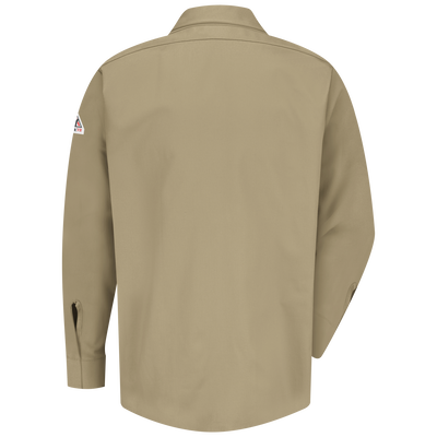 Men's Midweight FR Pocketless Concealed-Gripper Work Shirt