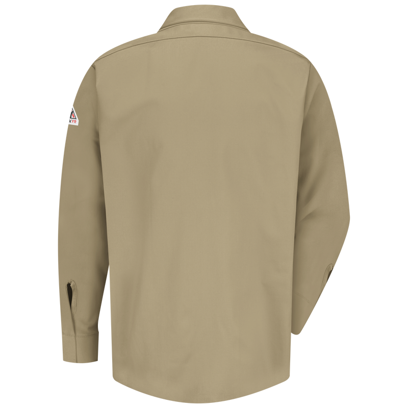 Men's Midweight FR Pocketless Concealed-Gripper Work Shirt image number 1