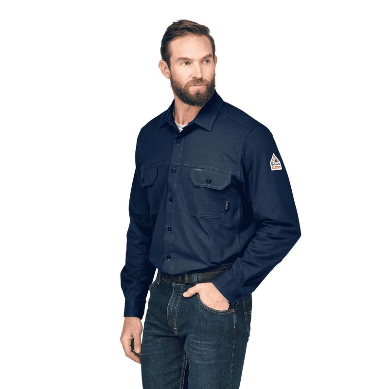 Bulwark FR Flex Knit Button Down Shirt image number 2