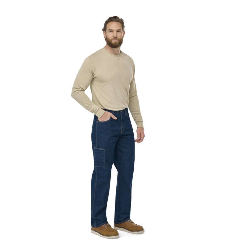 Men's Heavyweight Excel FR Denim Dungaree image number 11