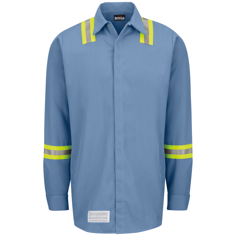 Enhanced Visibility Concealed-Gripper Pocketless Work Shirt image number 0