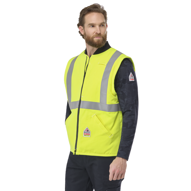 Men's FR Hi-Visibility Insulated Vest image number 2