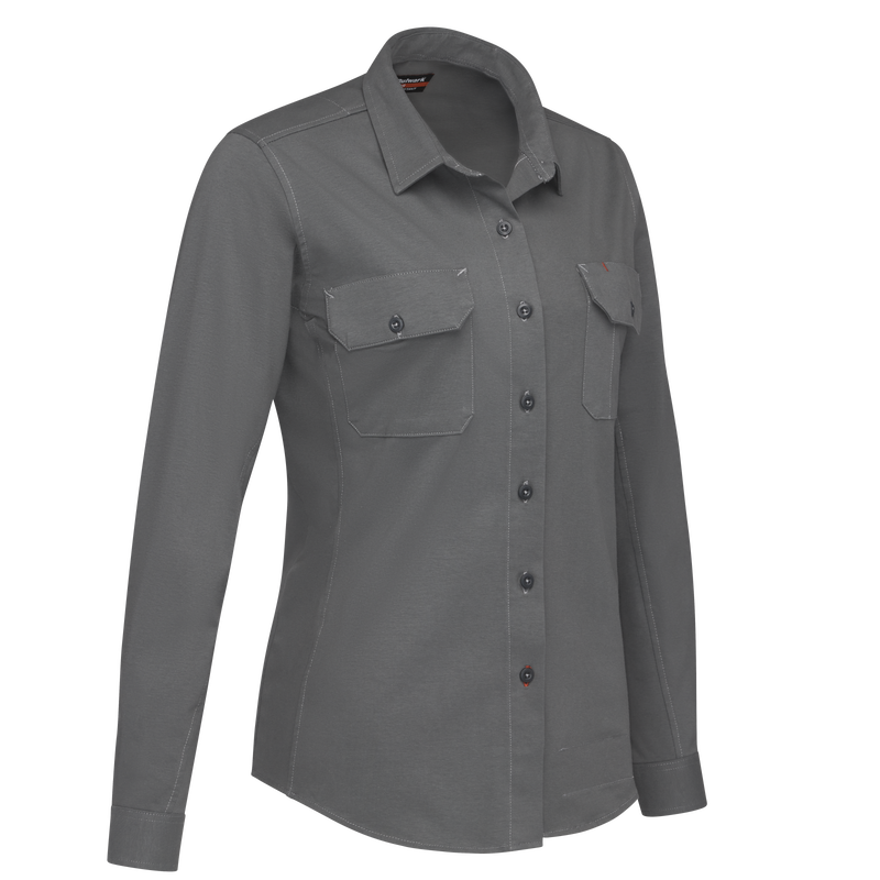 Women's Flex Knit Button Down Shirt image number 6