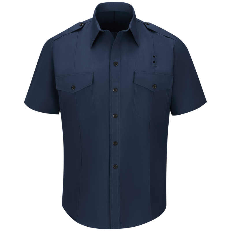 Male Non-FR 100% Cotton Short Sleeve Fire Chief Shirt image number 0