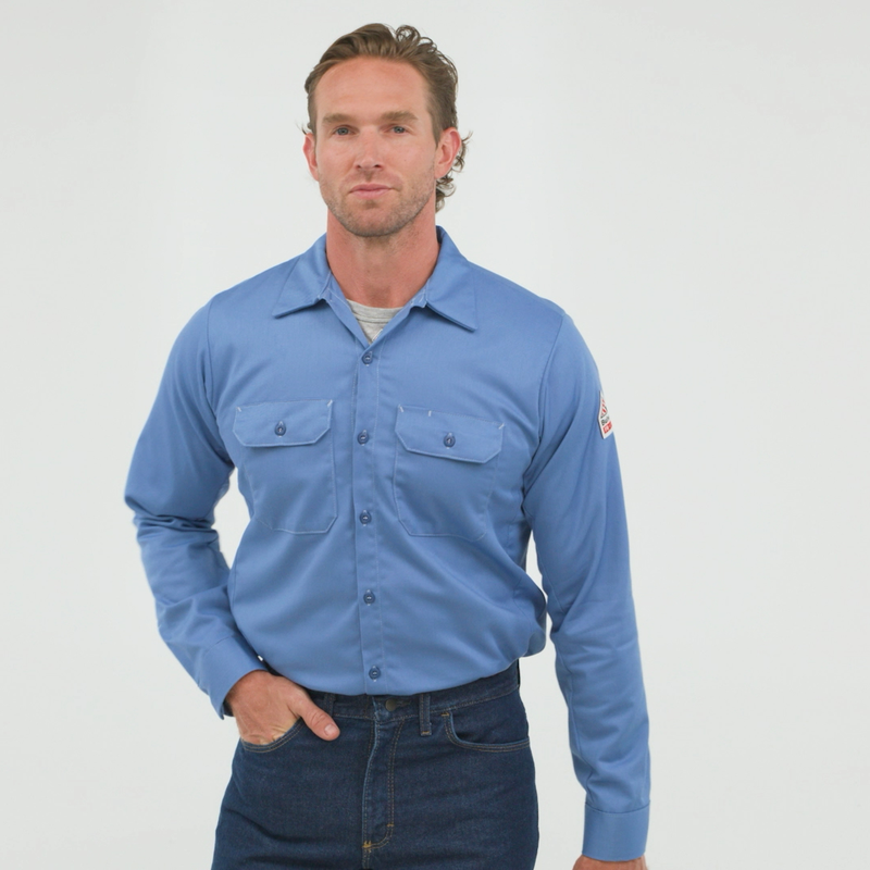 Men's Midweight Excel FR&reg; ComforTouch&reg; Work Shirt image number 2