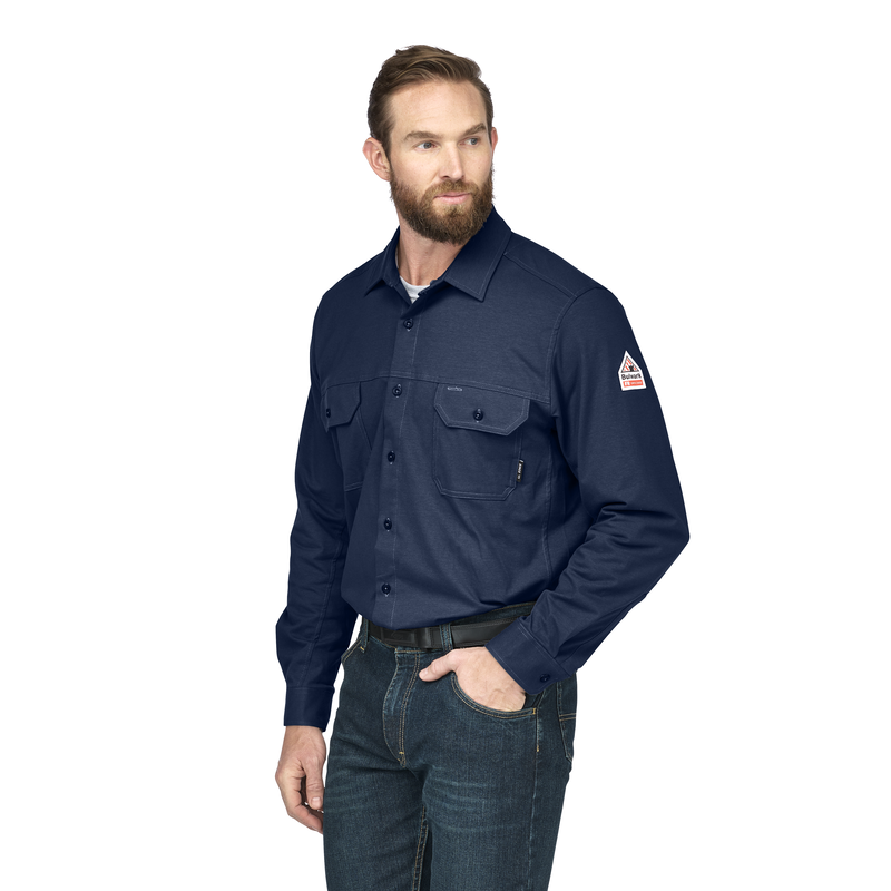 Bulwark FR Flex Knit Button Down Shirt image number 2