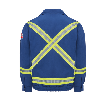 Men's Lightweight Nomex FR Lined Bomber Jacket with Reflective Trim
