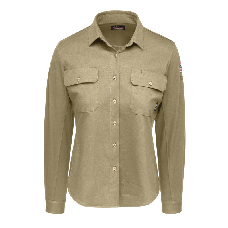 Women's Flex Knit Button Down Shirt image number 4
