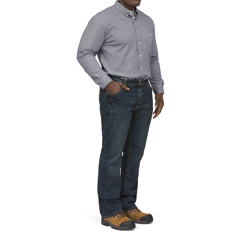 Men's Relaxed Fit Bootcut Jean with Stretch image number 8