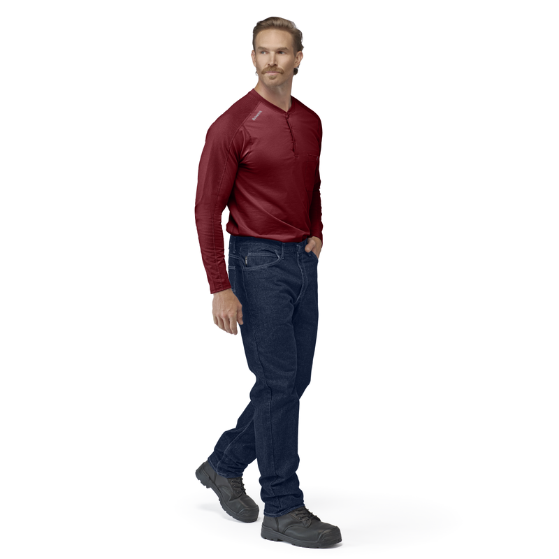 Men's Flex Knit Henley image number 4