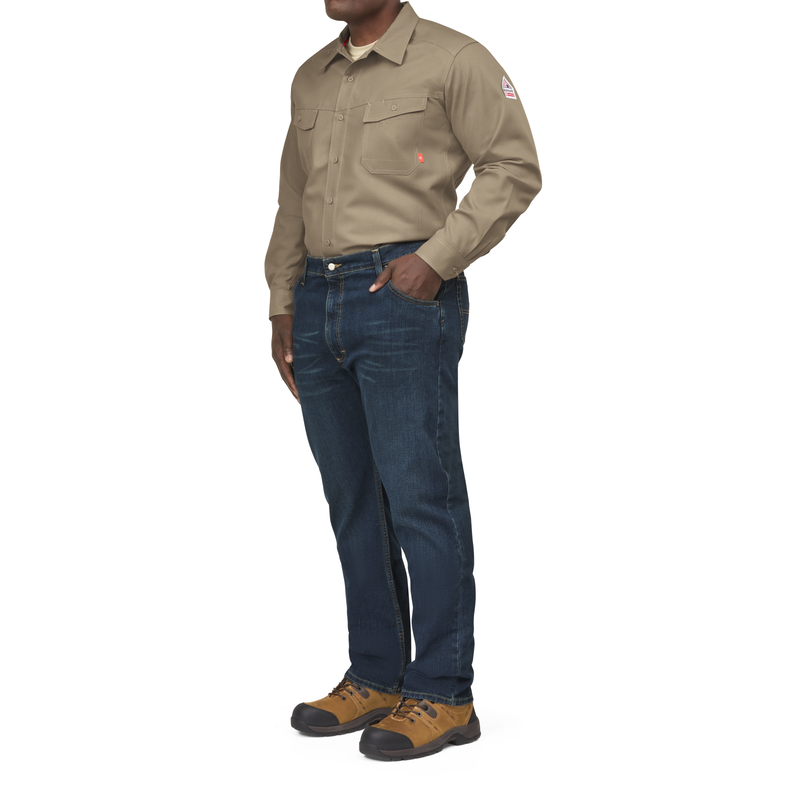 Men's Straight Fit Jean with Stretch Bulwark® FR