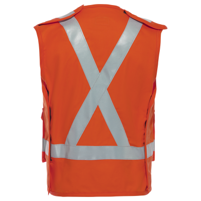 Five Point Tearaway Vest with Reflective Trim