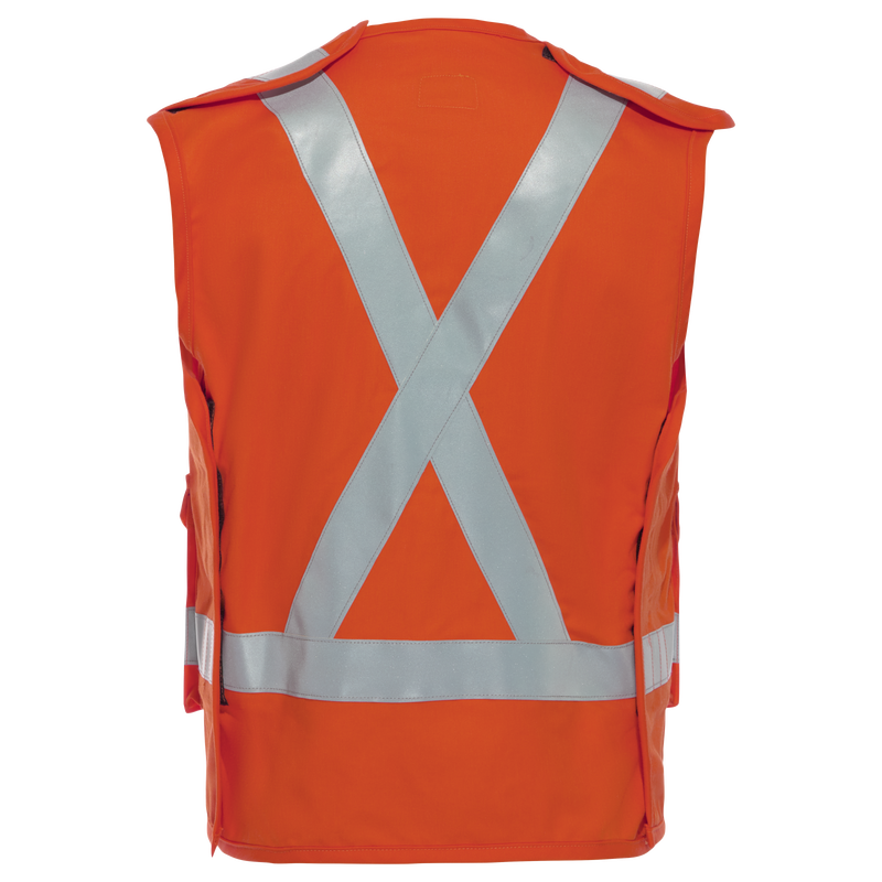 Five Point Tearaway Vest with Reflective Trim image number 1