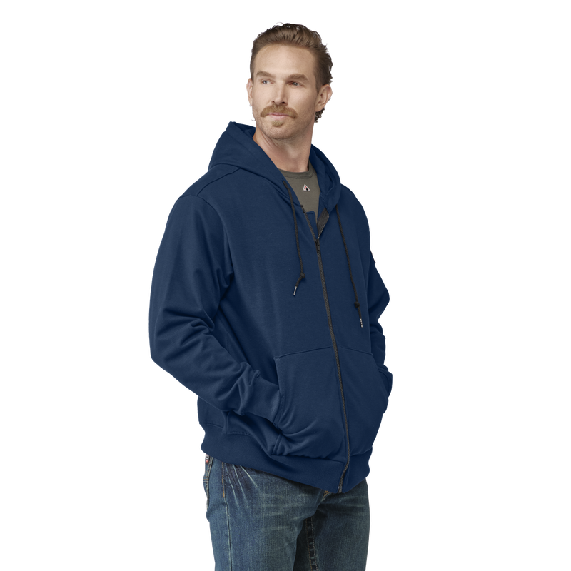 Men's Fleece FR Zip-Front Hooded Sweatshirt image number 3