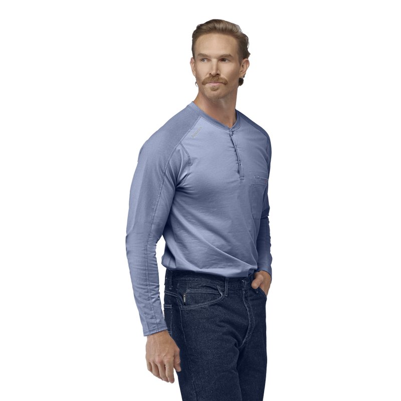 Men's Flex Knit Henley image number 3