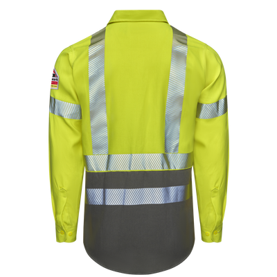 Men's Hi-Visibility Color Block Uniform Shirt