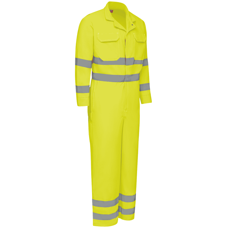 Men's Lightweight FR Hi-Visibility Deluxe Coverall with Reflective Trim image number 2