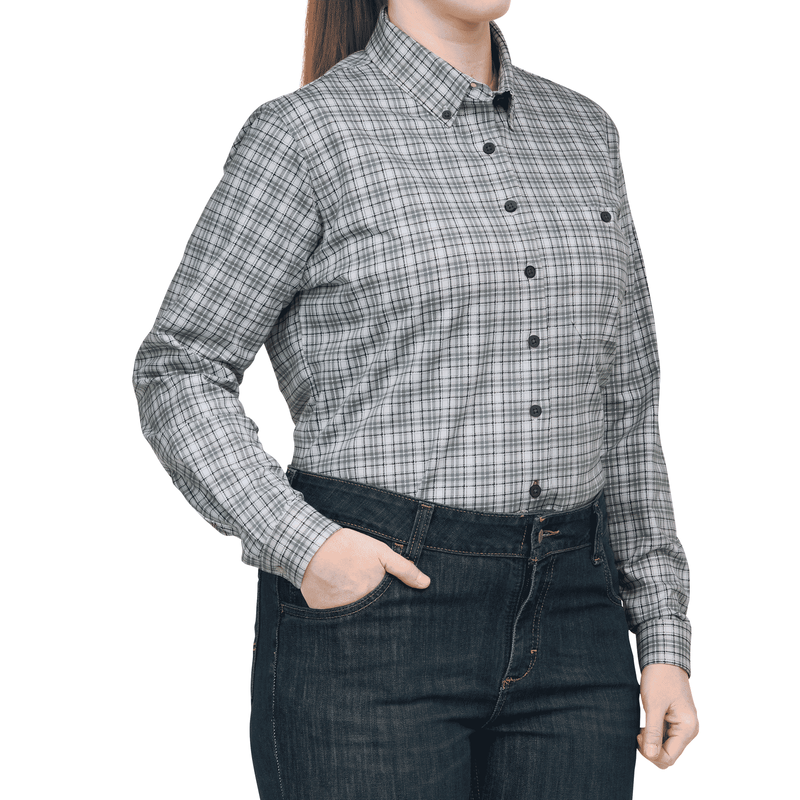 Bulwark FR Women's Flex Knit Button Down Shirt image number 3