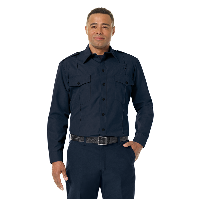 Men's Classic Long Sleeve Fire Chief Shirt | Workrite® Fire Service