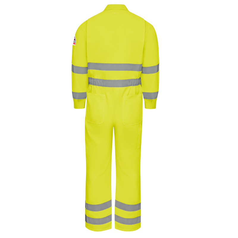 Men's Lightweight FR Hi-Visibility Deluxe Coverall with Reflective Trim image number 1