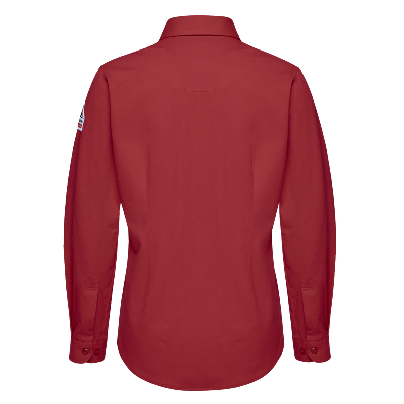 Women's Flex Knit Button Down Work Shirt with Mic Loops image number 1