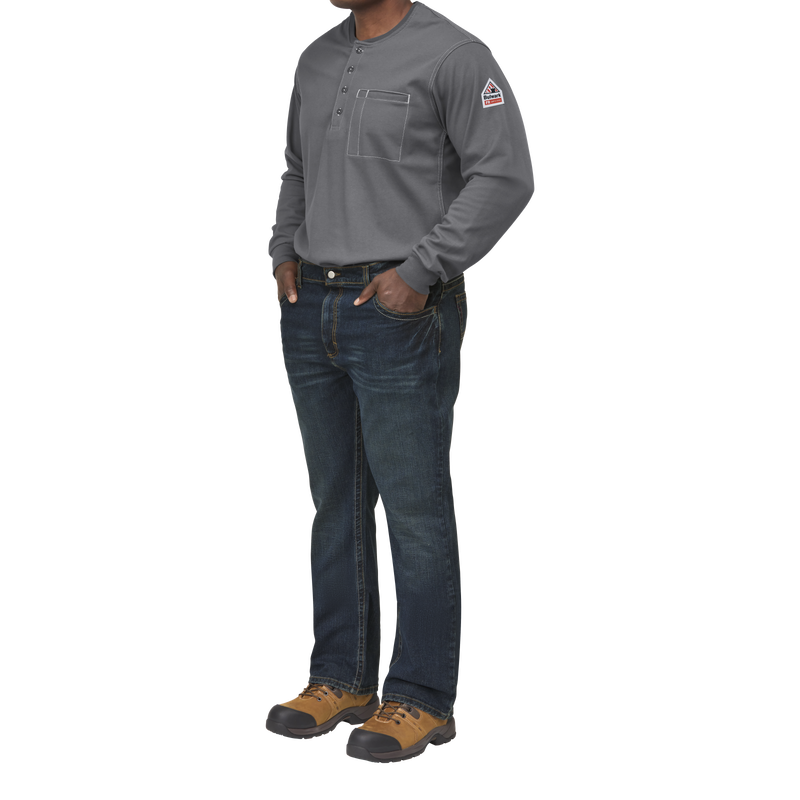 iQ Series&reg; Comfort Plus Knit Men's FR Henley image number 5