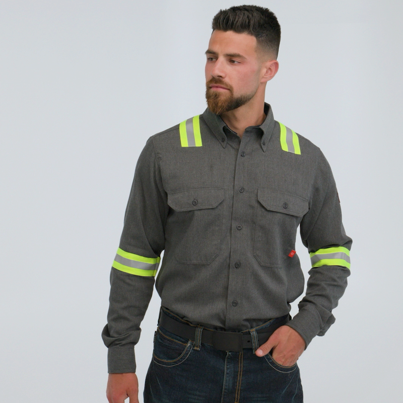 iQ Series Enhanced Visibility Comfort Woven Lightweight Shirt image number 4