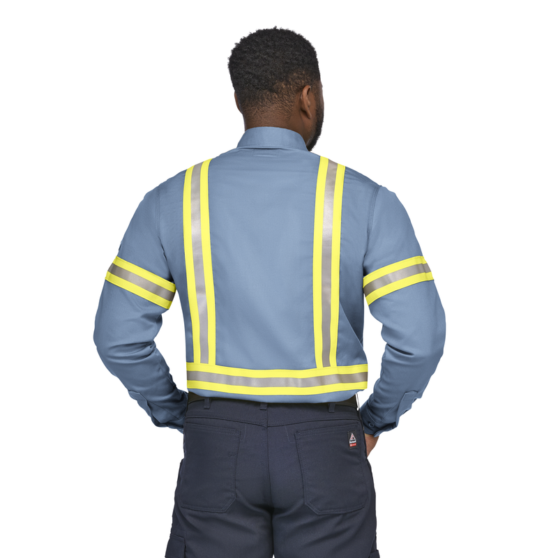 Men's Midweight FR Enhanced Visibility Uniform Shirt image number 1