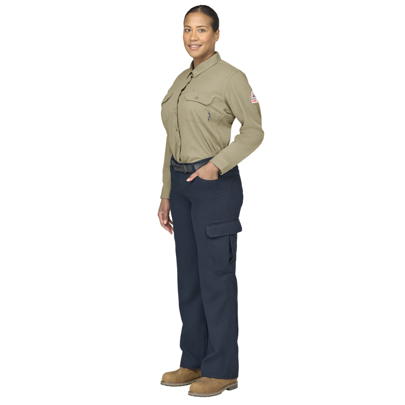 Women's Flex Knit Button Down Shirt image number 6