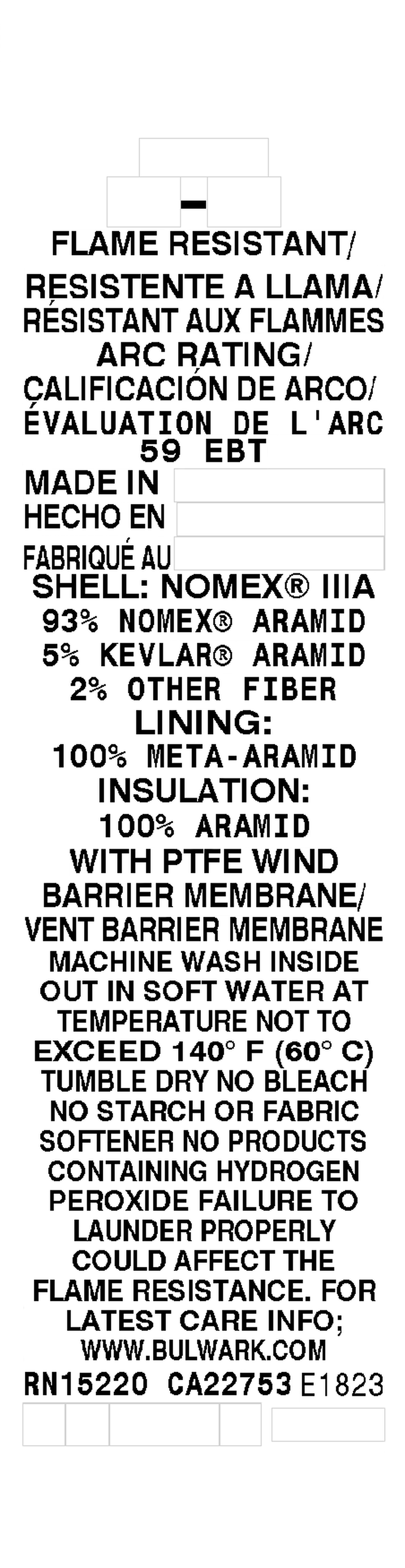 care and content information